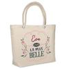 Tote Bag - PLANETEE - Insulated Beach Eve the Most Beautiful - Natural Jute - Large Capacity - Printed In France