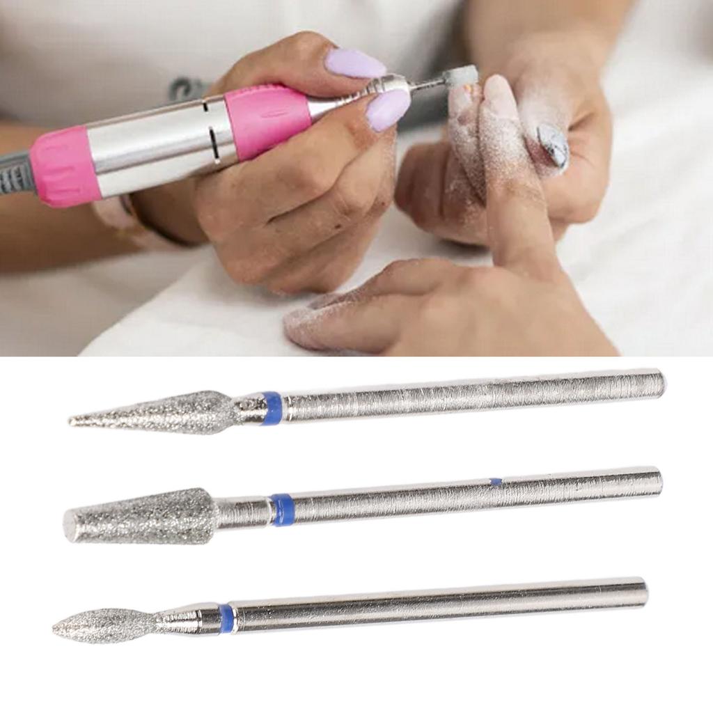 30pcs Nail Drill Bits Individually Wrapped Stainless Steel Manicure Cuticle Removal Nail Drill Bit Set