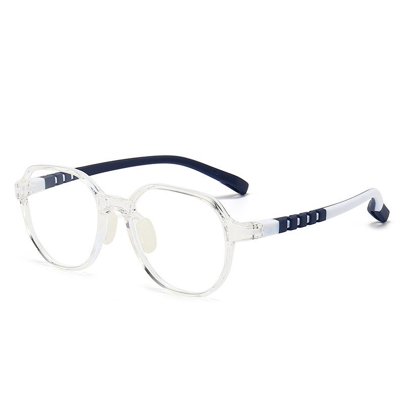 Children's Fashion Ultralight TR90 Two-Color Blue Light Blocking Prescription Eyeglass Frames