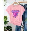 T-shirt da Donna in Cotone a Maniche Corte Ragazze Vogliono Solo Divertirsi Maglietta da Donna Retro Anni '80 Grafica Casual Top da Festa