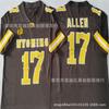 Mens Cotton Football Jersey Texas Tech Red Raiders 17 Washington Style Rugby Sports Fan Wear