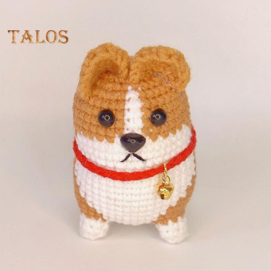 Animal Hanging Pendant Crochet Realistic Puppy Shape Little Bell