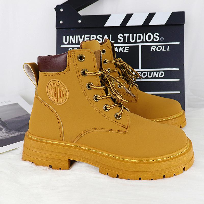 

Новые осенние и зимние ботильоны на платформе. Желтые ботинки. Одинарные ботинки. 37 хаки