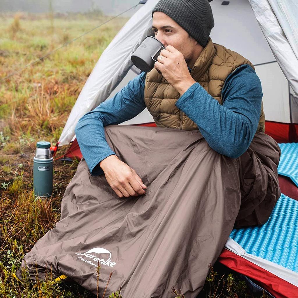 Naturehike Sleeping Bag, Sleeping Bag, Outdoor Camping, Compact, Ultra Lightweight, Envelope Type, Connectable, For 2 People, Water Repellent, Heat