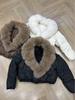 Women's Faux Fur Collar Short Puffer Jacket, Quilted Winter Coats Set, Three Colors Available