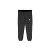 Ss22 Allover Print Panelled Drawstring Cotton Sports Trousers Men Bottoms Black C7806-R8E
