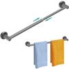 MGahyi Adjustable Stainless Steel Towel Racks for Bathroom 13.18-24In | Rustproof Single Towel Bar Wall Mounted, Sturdy & Space-Saving