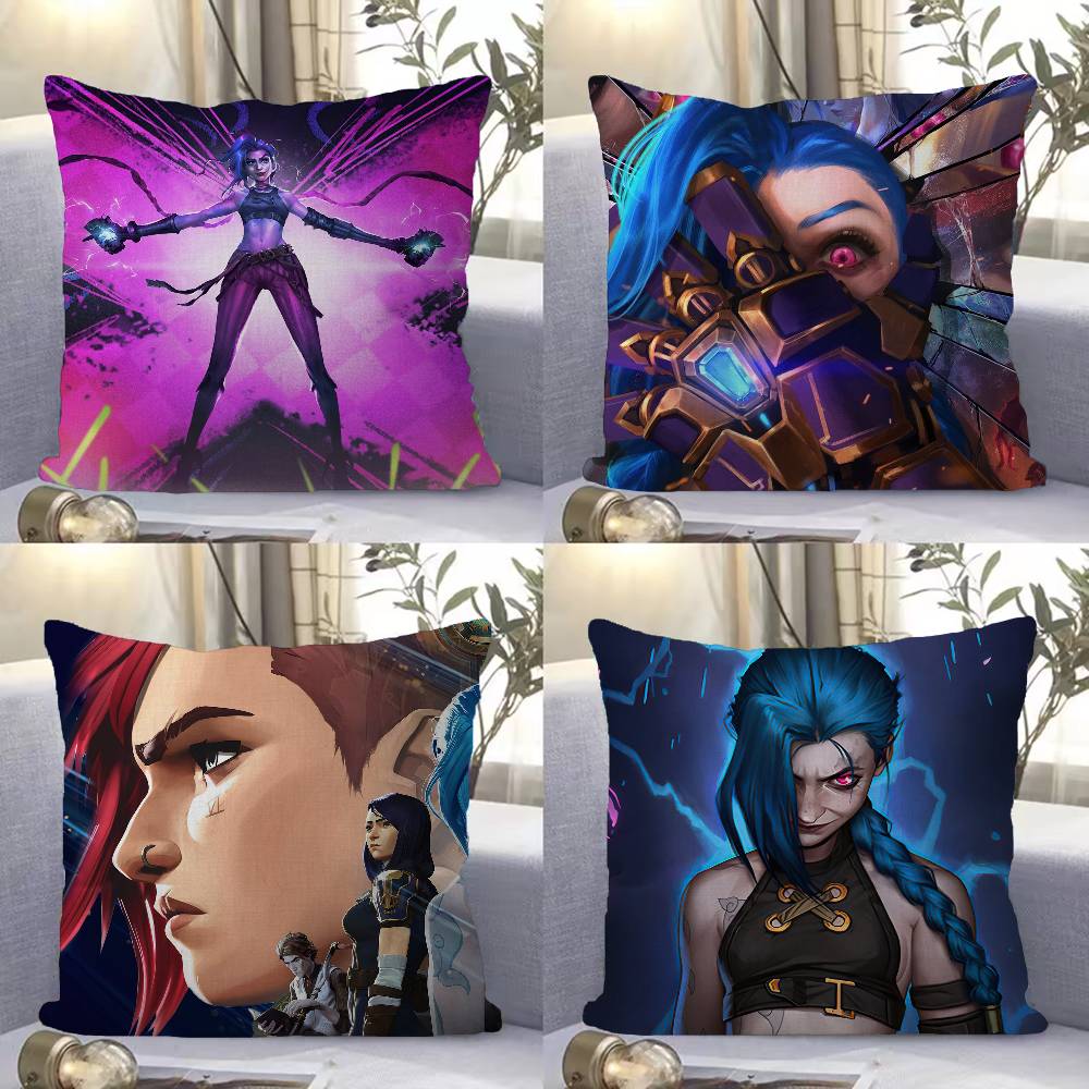 A-Arcane L-League Of L-Legends Pillow Cover Design Cushion Cover Decor Holiday Decorati