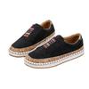 Plus Size Women's Shoes, Flat Shoes, Color Block Loafers, Thick-soled Casual Shoes, Slip-on Shoes, Height-increasing Shoes