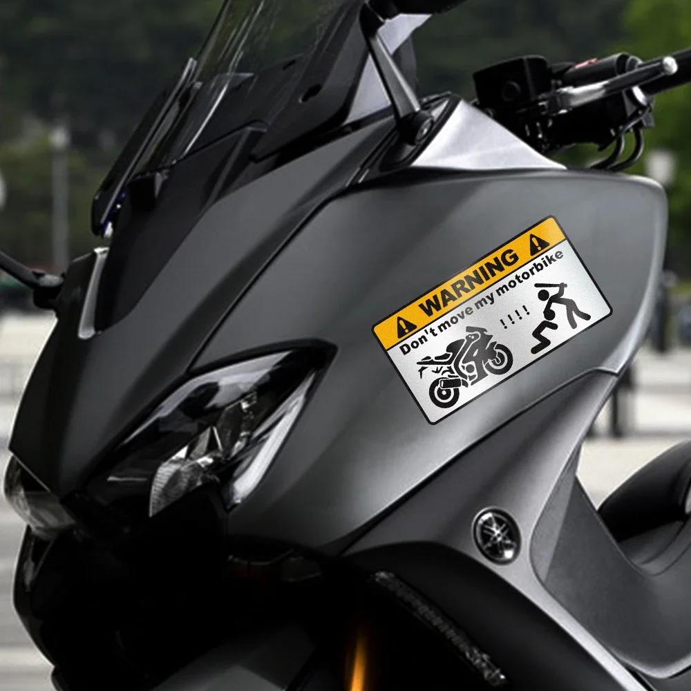 Personalisierte Warnschilder Motorrad Aufkleber Decal Universell Motorrad Karosserie Kreativ Wasserdicht Schutz Dekor Zubehör
