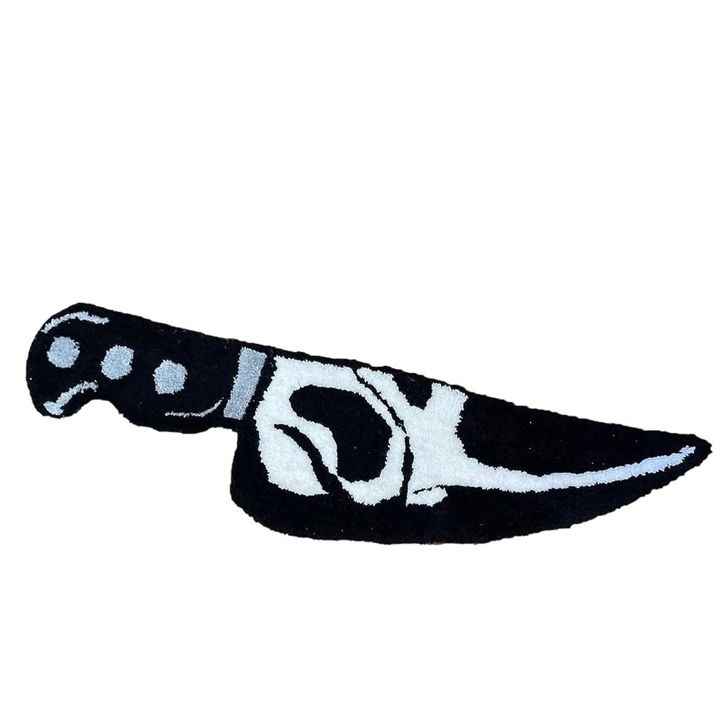 Skull Knife Carpet Horror Scary Scream Bedside Rug Wear Resistant Cashmere Home Welcome Decor