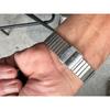 Used Bulova quartz watch silver vintage