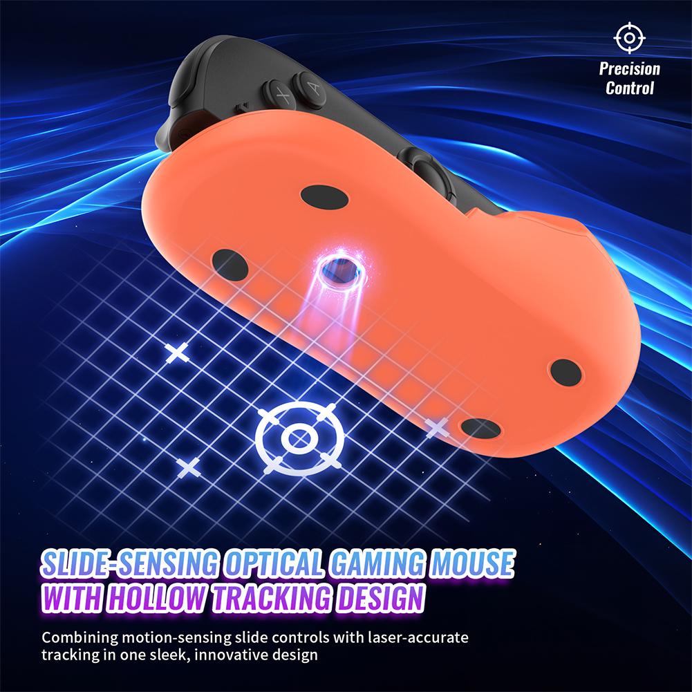 2PC Gaming Controller Mouse Mini Portable Ergonomic Mice Left+Right Controller Bracket Handle Case for Nintendo Switch 2 Joy-Con