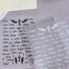 3D Embossed Angel Wing Nail & Phone Stickers - European & American Style