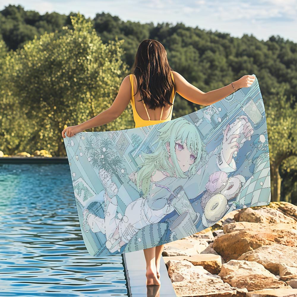 

Anime Singer Nene Kusanagi Towel Quick Drying Beach Towels Are Suitable For Swimming Pools Camping Yoga And The Gym W30*H60(CM)