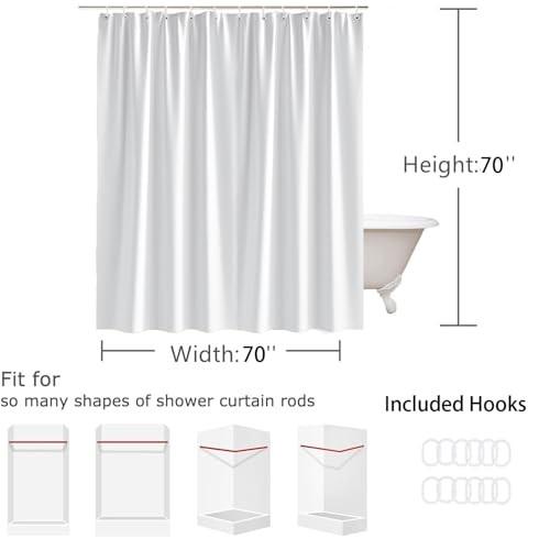 Japanese Wave Art Great Wave Shower Curtain Machine Washable All Season Waterproof Privacy Protection Traditional Designelegant