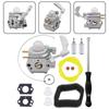 308054114 Carburetor For Homelite Carburetor Kit 308054075 For 26B  Air Filter Gasket Fuel Line Kit For Leaf Blower