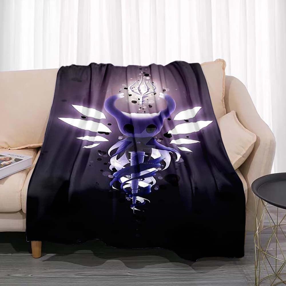 Hollow Knight deka Herní flanel Novinka Hřejivý flanel z mikrovlákna Odolný pro děti i dospělé Cestovní přehoz na pohovku
