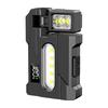 Rechargeable Dual Light Flashlight Rotatable Pocket Work Light with Metal Clip EDC Torch for Outdoor Camping Hiking Emergency