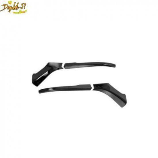 For Toyota Sienna   Glossy Black Rearview Side Mirror Strip Cover Decor