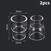 2Pcs TIG Welding Torch Stubby Gas Lens #4-12 Glass Set Professional Welding Tool Parts for WP17 WP18