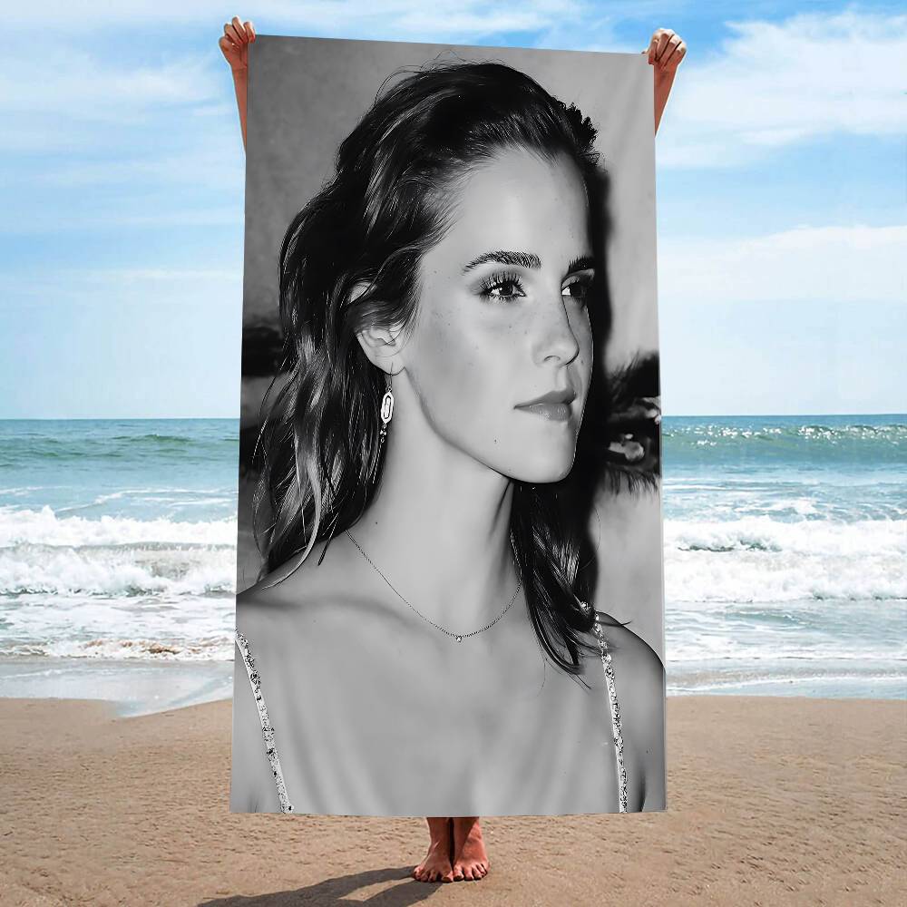 Schauspielerin E-Emma Watsons Mikrofaser Strandtuch Saugfähig Schnelltrocknend Weich Yoga Schwimmen Resort Bergsteigen Handtuch