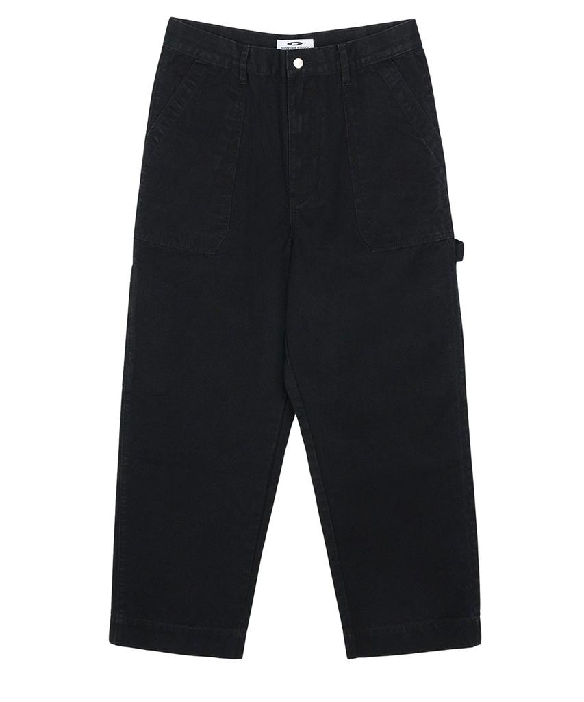 FDR Washed Canvas Pocket Carpenter Pants Black