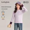 Girls' Colorblock Faux 2-Piece Cashmere Blend Long Sleeve T-Shirt