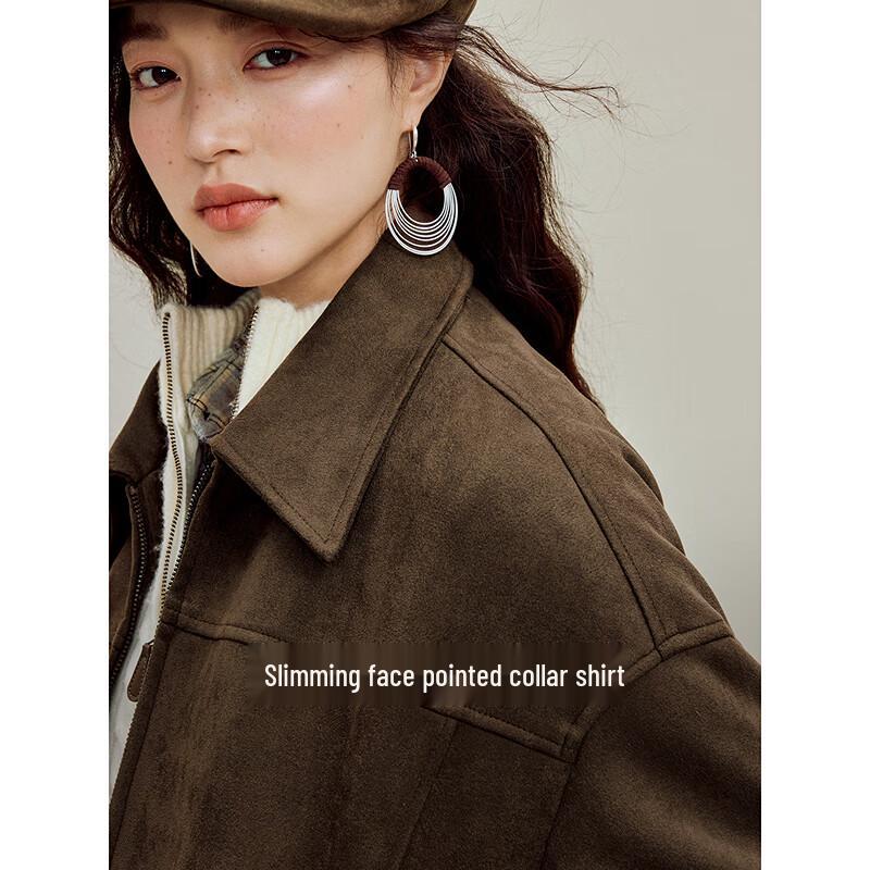 

Женская ретро замшевая куртка Maillard с воздушным слоем L