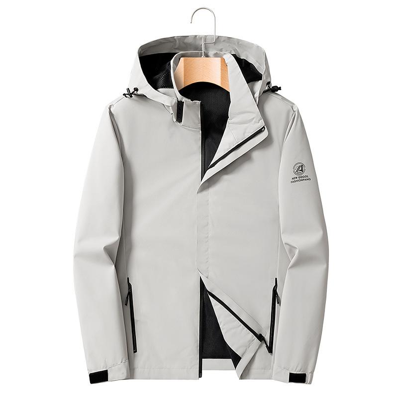 

Autumn New Casual Windproof Hooded Jacket Men s Outdoor Jacket Jacket Men s Wear 5XL
