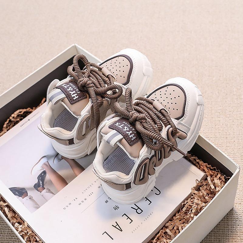 Children Children's Shoes Boy Daddy Shoes Girl Sports Shoes Spring and Autumn New Children's Non-slip Soft Sole Running Shoes