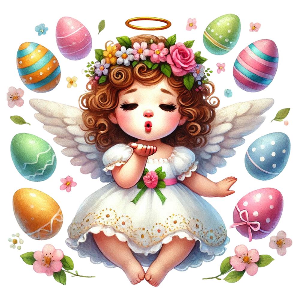 5D DIY Full Round Drill Diamond Painting Easter Kit Home Decor Art Craft 30x30cm