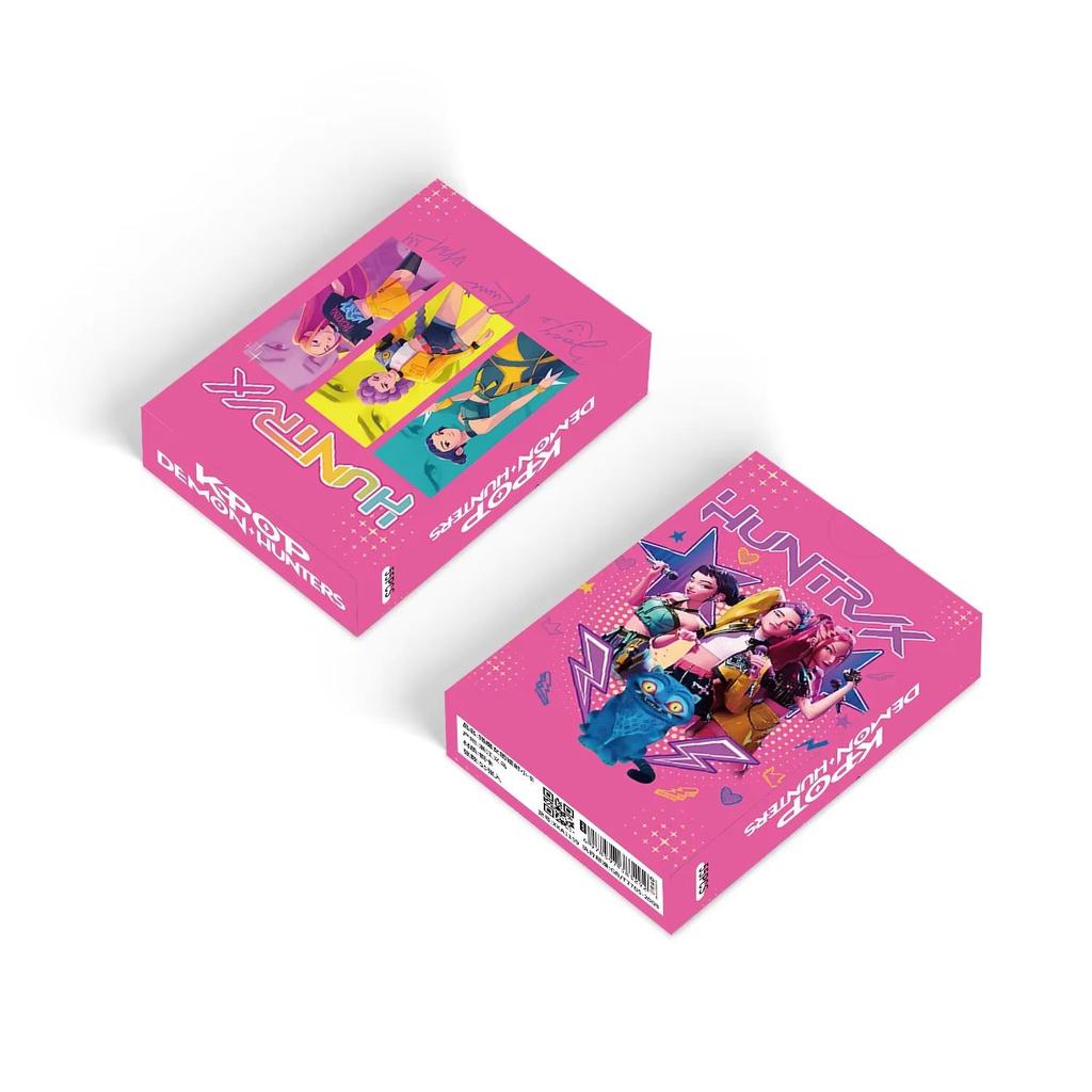 K-POP Dívčí skupina Lovci démonů Holografická sada sběratelských karet - 30/92 kusů Anime sběratelské LOMO karty Dárky pro fanoušky K-POP