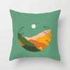 Hot Sale Modern Morandi Color Sofa Cushion Cover Home Nordic Abstract Mountain Moon Sun Geometric Pillow