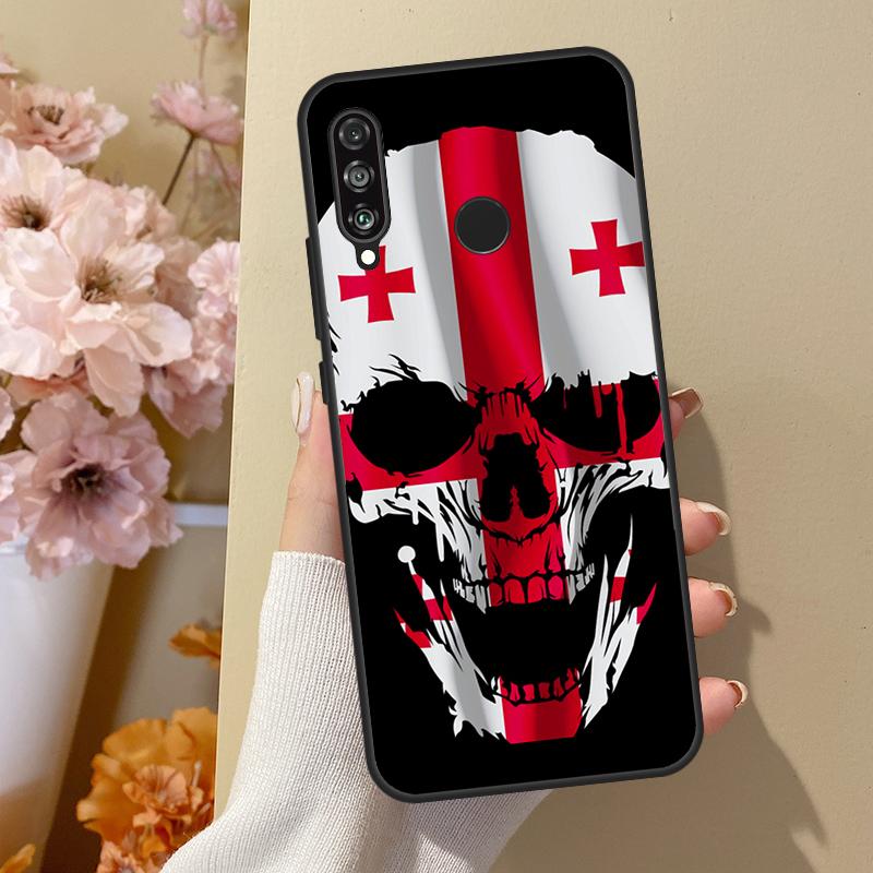 

Georgia Flag For Huawei Nova Y70 Y91 Y61 Y73 Y72 Y90 Y60 12s 12i 11i 8i 9 10 SE P40 Lite P30 P60 Pro Case Huawei Nova 11