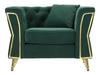 Armchair Emy Green With Cushion  Cm 104X83X76