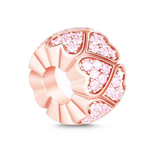 New Copper Rose Gold Apple Pumpkin Cart Pendant Trinket Bead Fit Original Charms Bracelet Jewerly Accessories Gift