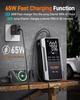 4000A Jump Starter with 160PSI Air Compressor, 12V Battery Booster, 65W Fast Charge, 24000mAh Portable Inflator, LED Display for