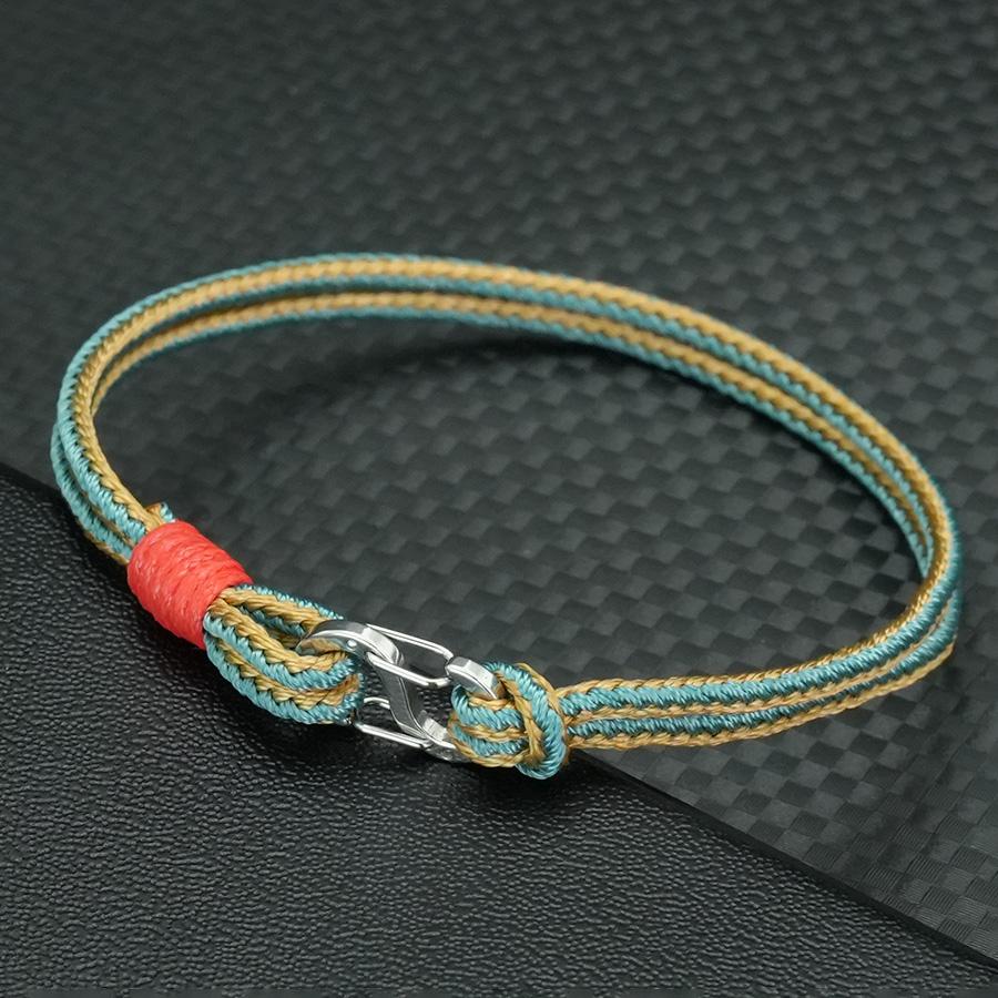 Noter Unique Rope Bracelet Men 6 Colors Grade A 3mm Thin Cord Chain Braslet Outdoor Camping Leisure Accessories Perfect Gift Him