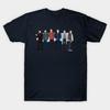 Men Black Print T-shirt The Hunters No-Cut Transfer Paper Print Cotton Tshirt