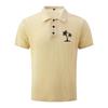 Men's Summer Polo Shirt High-End Mesh Fabric Breathable Ice Silk Short Sleeve Casual Shirt with Button Collar Suitable for Outdoor and Indoor Wear