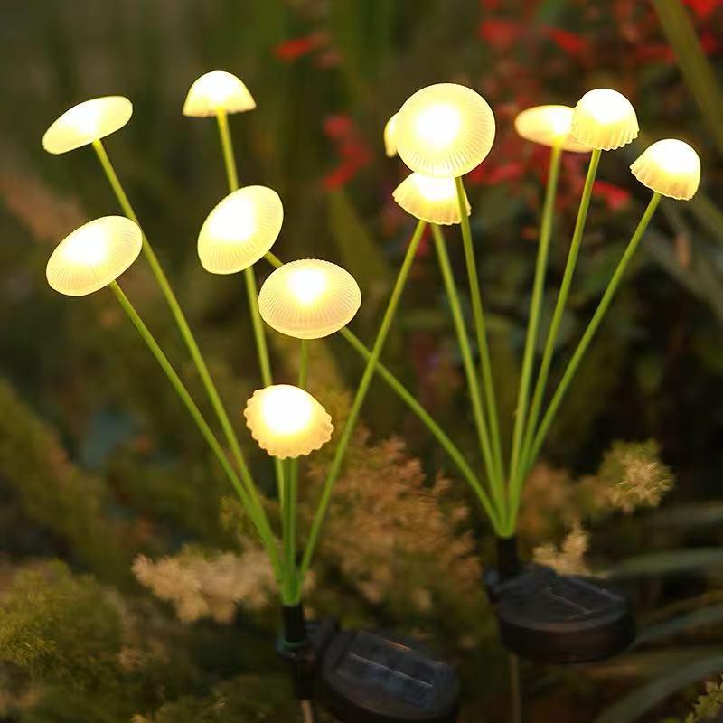 LED Solar Jellyfish & Mushroom Garden Lights