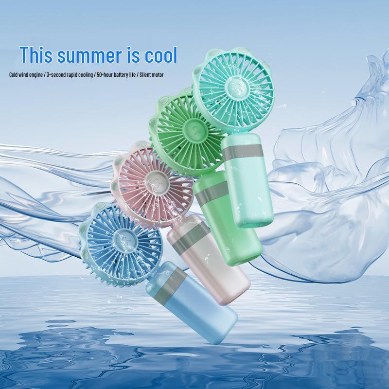 Portable Brushless Mini USB Fan with Digital Display