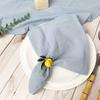 6pcs Cotton Cloth Napkins Summer Dinner Table Napkins Cloth Washable 16"×16"For Wedding Baby Bridal Shower Birthday Garden Party