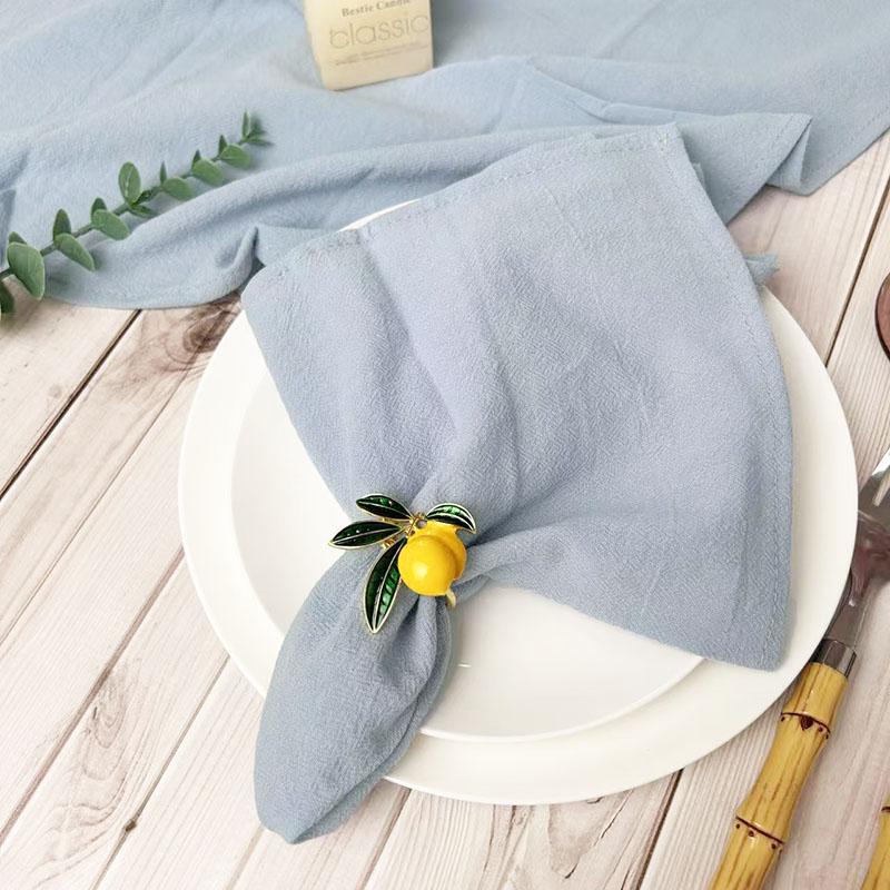 6pcs Cotton Cloth Napkins Summer Dinner Table Napkins Cloth Washable 16"×16"For Wedding Baby Bridal Shower Birthday Garden Party