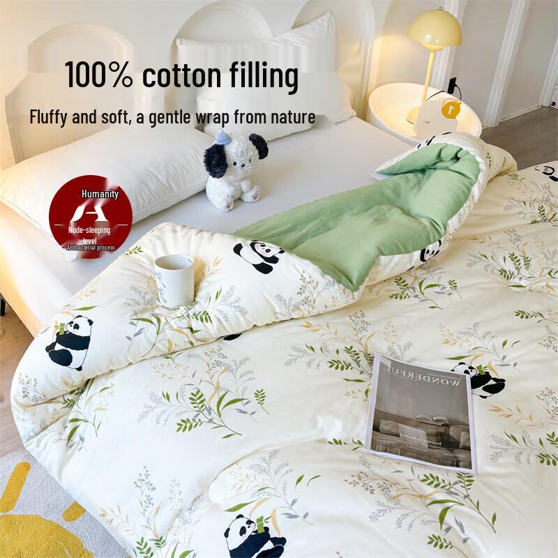 MUJI Xinjiang Cotton Quilt - 100% Cotton Antibacterial Winter Duvet
