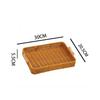 Breakfast Serving Natural Rattan Serving Tray Stylish Rattan Serving Tray Serving Tray Hand-woven Tray Two Handles