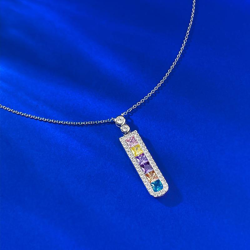 Jewelry Lucky Rainbow Pendant Light Luxury Delicate Premium Clavicle Chain Necklace