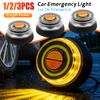 1/2/3PC Car Warning Light 2 Light Modes Emergency Beacon Light Battery Version Induction Strobe Flashing Hook Safety Signal Lamp