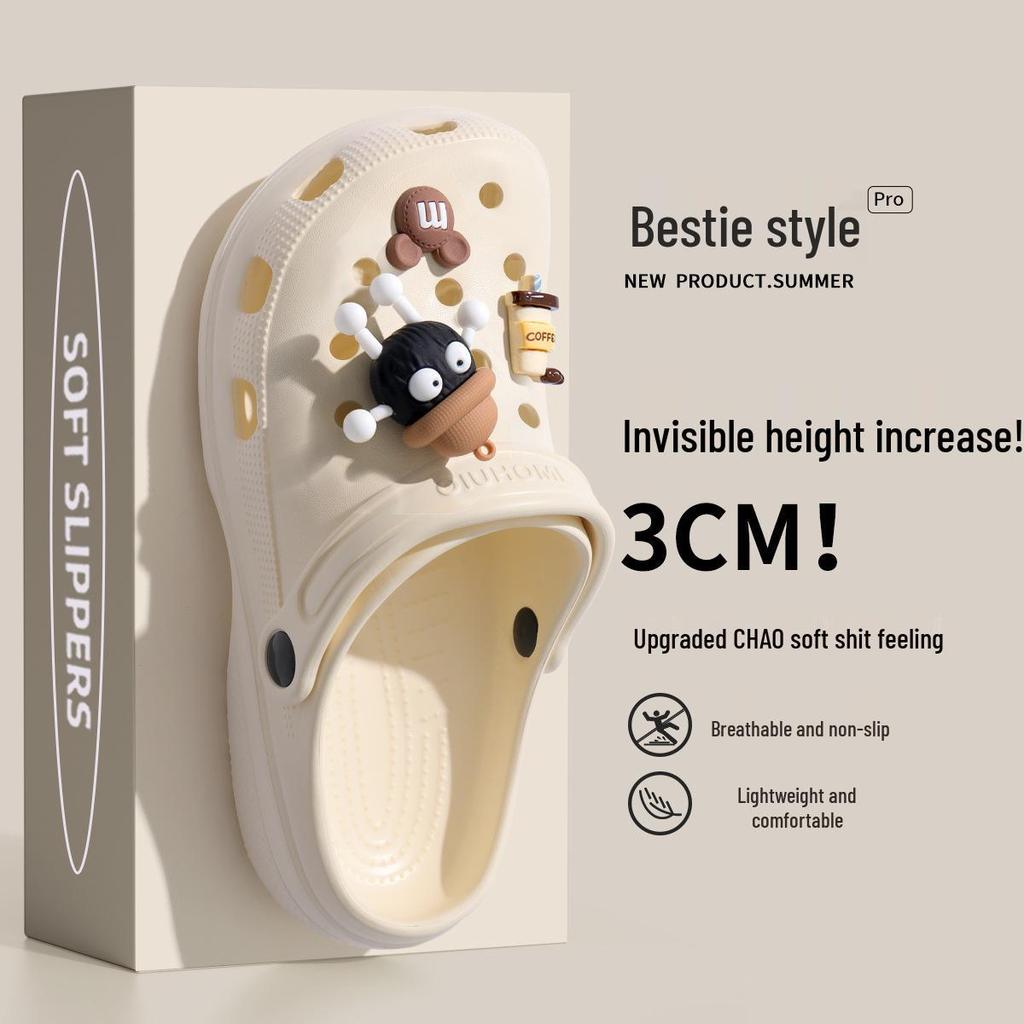 EVA rutschfeste Strandclogs Hausschuhe für Damen und Herren - Sommer Outdoor Schuhe mit dicker Sohle